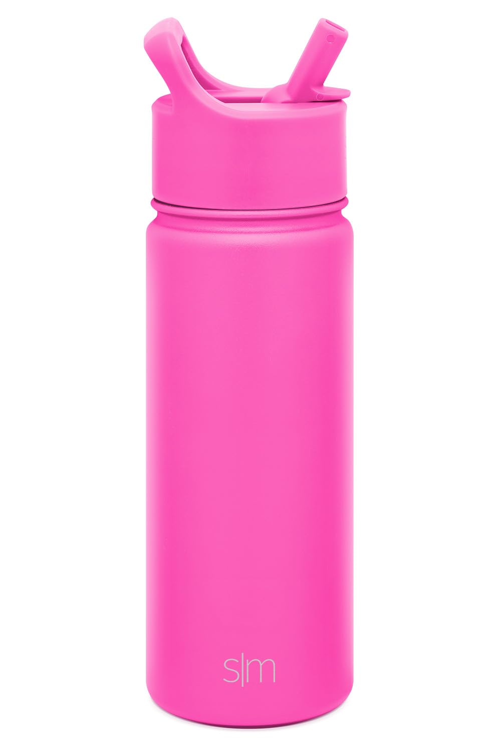 Simple Modern Kids Water Bottle with Straw Lid Vacuum Insulated Stainless Steel Metal Thermos Bottles | Reusable Leak Proof BPA-Free Flask for School | Summit Collection | 18oz, Raspberry Vibes