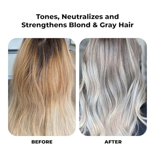 Purple Shampoo for Blonde Hair – Brass Neutralizing Toner 8 fl oz