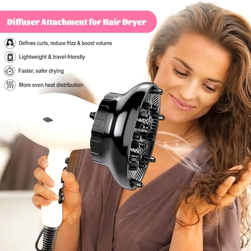 Universal Hair Diffuser for 1.4"-3.1" Blow Dryers | Curly Hair