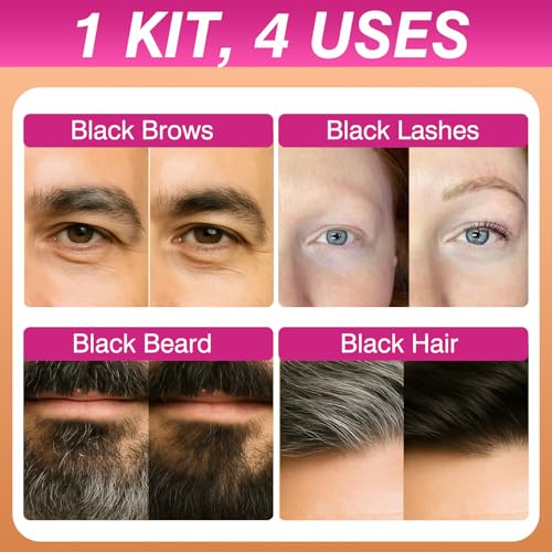 Vivandra Dark Brown Brow & Lash Color Kit - Waterproof & Gentle