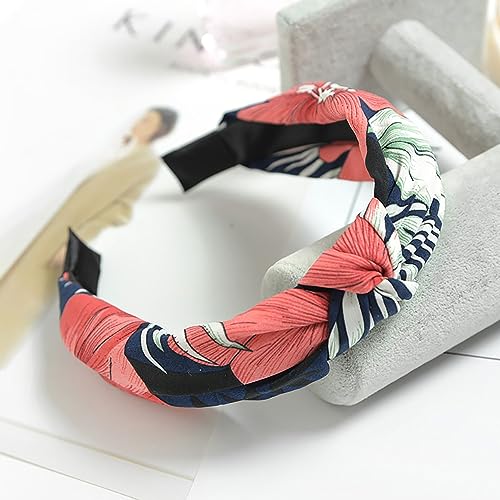 DRESHOW 8 Pack Knotted Wide Turban Headbands for Women