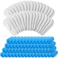 Disposable Slippers for Guest 36 Pairs Velvet Slippers and 400 Pieces Disposable Non Slip Thick Extra Long Shoe Covers for Indoor Outdoor Use