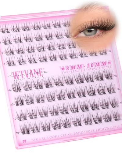 Natural Short Cluster Eyelash Extensions 8-10mm - Wtvane