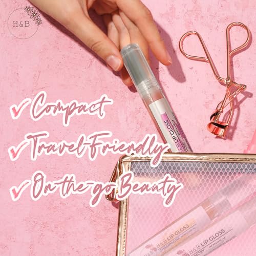 Nicole + Brizee Hydrating Lip Gloss Set - 3 Pack, Non-Sticky Shine
