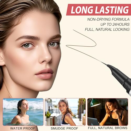 LAVONE Waterproof Eyebrow Pen Kit with Pomade & Brush