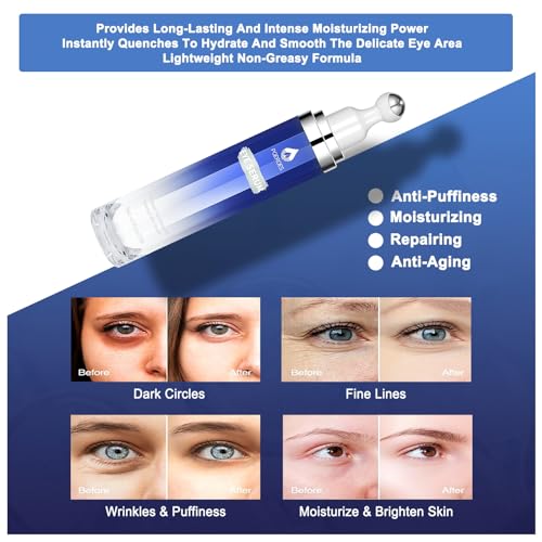 Caffeine Eye Serum with Cooling Roller - Dark Circles & Puffiness