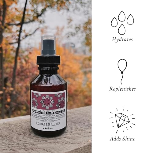 Davines Naturaltech REPLUMPING Hair Filler Superactive, Leave-In Treatment To Invigorate, Add Shine And Fullness, Anti-Humidity Styling Protection, 3.38 Fl Oz