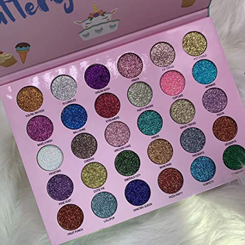 Long Lasting Glitter Eyeshadow Palette Makeup 30 Colors High Pigment Shining Shimmer Eye Pressed Powder Cosmetics Beauty Party