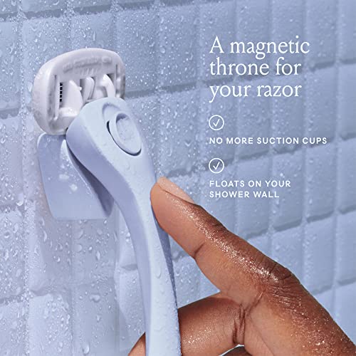 Billie Women’s Razor Kit with 4 Refills & Magnetic Holder - Cool Blue