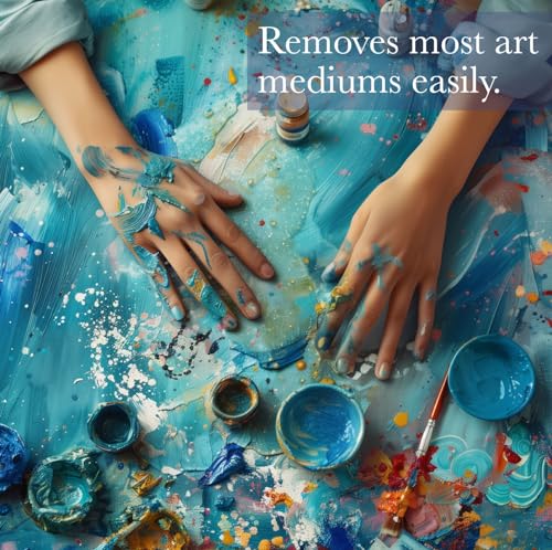 unicone art Resin Remover for Hands (8 0z) - All Natural Epoxy Resin Cleaner - Magical Gel Cleanser for Artists - Ideal for Resin, Glue, Silicone, Paint and Glitter