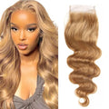 24-Inch Blonde Lace Closure - 4X4 HD Transparent Body Wave Hair