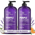Botanic Hearth Purple Shampoo & Conditioner Set for Blonde, Silver & Gray Hair - 16 Fl Oz Each