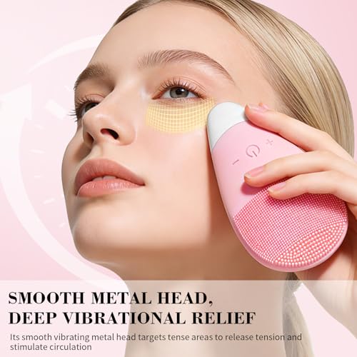 Facial Cleansing Brush Rechargeable Silicone Vibrating Face Scrubber