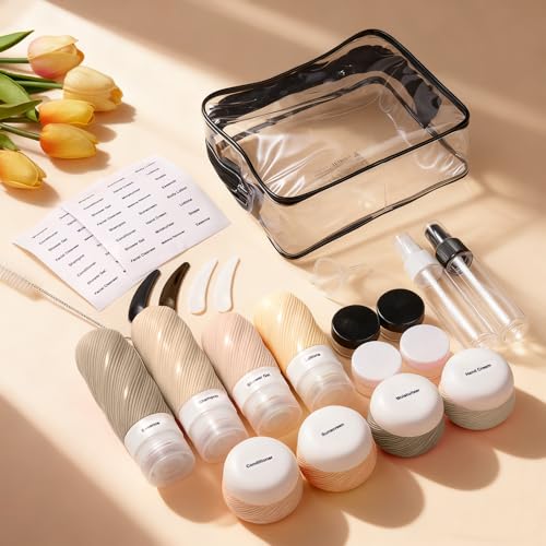 LitBear 23 Pack TSA Approved Travel Bottles Kit
