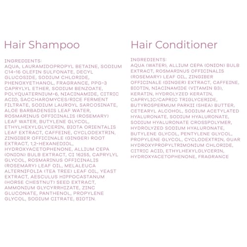 ProBliva Onion & Rosemary Hair Growth Shampoo & Conditioner Set