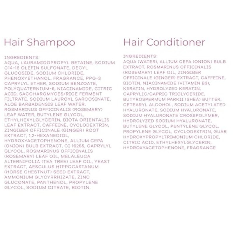 ProBliva Onion & Rosemary Hair Growth Shampoo & Conditioner Set