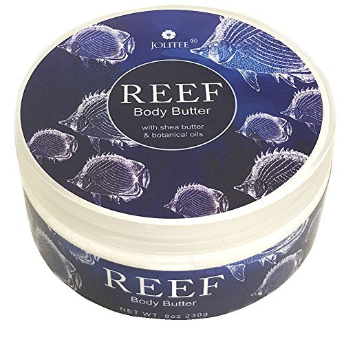 Jolitee Reef Luxury Body Butter - Shea & Cocoa with Sea Kelp Extract – Hydrating Skincare, 8 oz (230 g)