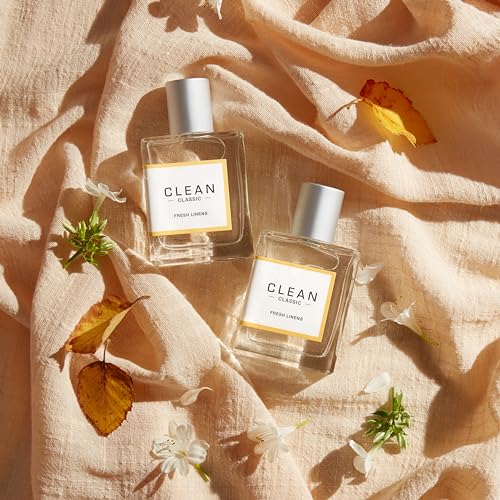 CLEAN Fresh Linens Eau de Parfum 2oz - Layerable Vegan Perfume for Everyday Wear