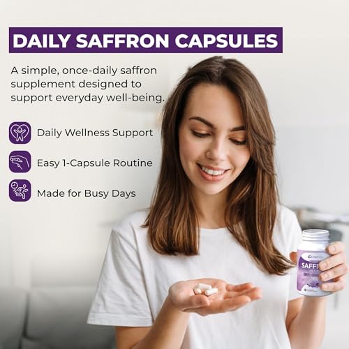 KORELLA Saffron Extract 88.5mg Capsules – 60 Count