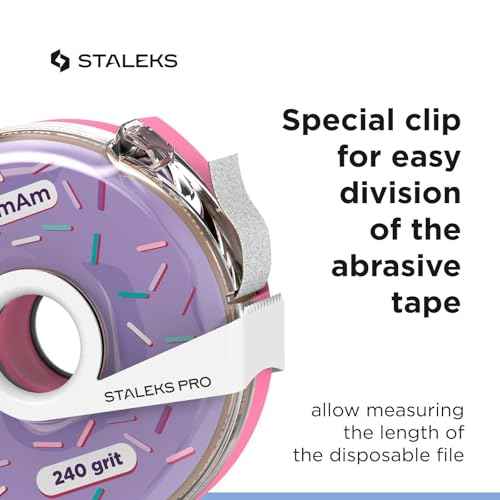 White Nail File Refill roll - 80 Files in a roll 240 grit'