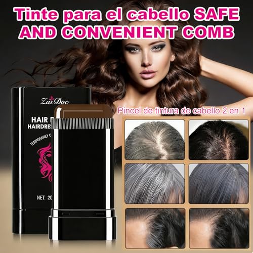 Disposable Hair Dye Stick - Instant Gray Coverage, Waterproof & Easy