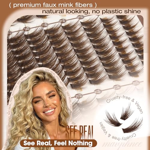 Brown Lash Clusters – Wispy Fluffy Lash Extensions 10-16MM 270PCS