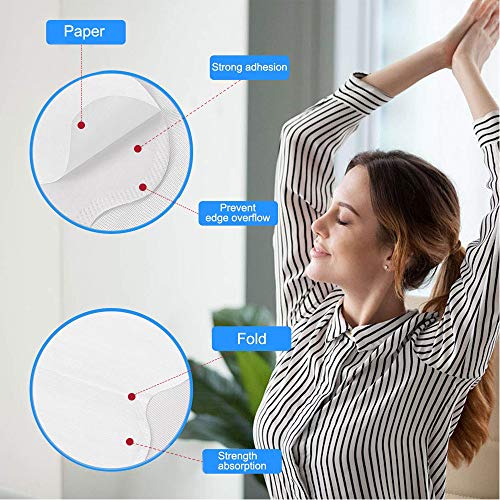 Disposable Underarm Sweat Pads for Men & Women - 100 Pack