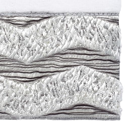 Avanti Linens - Washcloth, Soft & Absorbent Cotton Towel (Chevron Galaxy Collection, White)