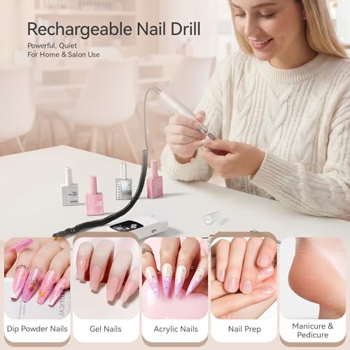 Makartt 35000 RPM Rechargeable Electric Nail Drill Kit