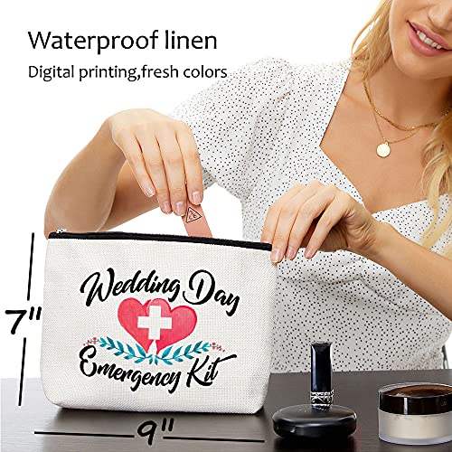 Blue Leaves Bridal Emergency Kit Makeup Bag – Wedding Survival