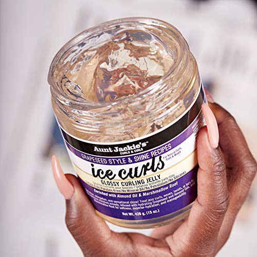 Aunt Jackie's Ice Curls Glossy Curling Jelly for Curls & Waves, 15 oz