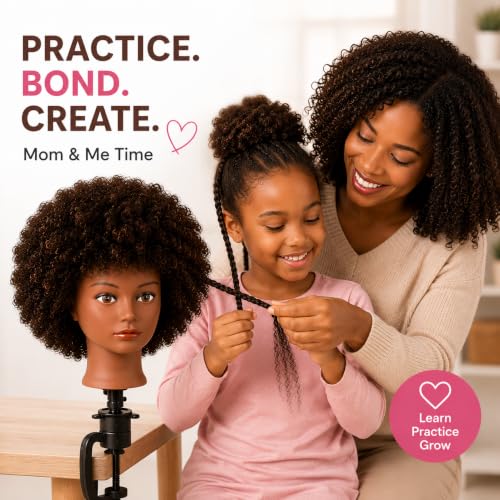 Morris 100% Human Hair Training Head with Clamp Stand