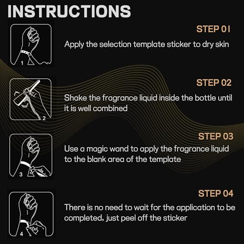 Scented Temporary Tattoo Kit with Magic Wand - Citrus Ocean