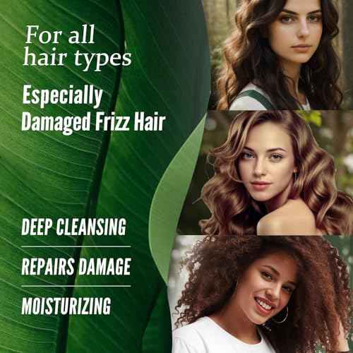 2 Pack Natural Organic Sulfate Free Moroccan Argan Oil Shampoo and Conditioner Sets - Color Safe Treatment, UV Protection, Intense Moisturizing Smooth For Dry, Damaged, Frizzy Hair