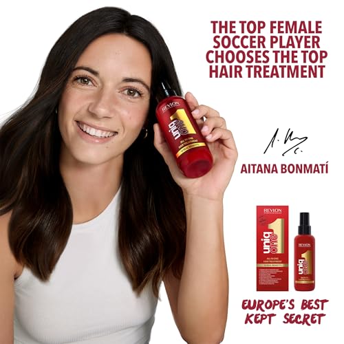 UniqOne Revlon Professional Hair Treatment, Moisturizing Leave-In Product, Repair For Dry and Damaged Hair, Haircare Stocking Stuffer, 5.1 Fl Oz