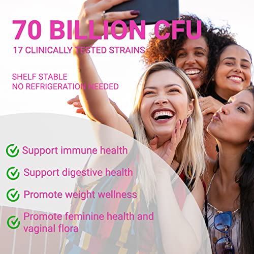 UpNourish Women's Probiotics with Caviar Collagen & Prebiotics - 30 Fast-Melt Packets