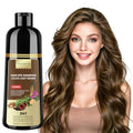 Light Brown Hair Dye Shampoo 3-in-1 Semi-Permanent Hair Color for Gray Coverage