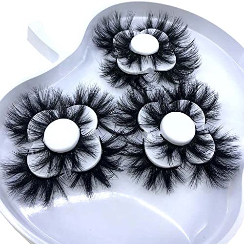9 Pairs 25mm 5D Mink False Eyelashes - Thick, Dramatic