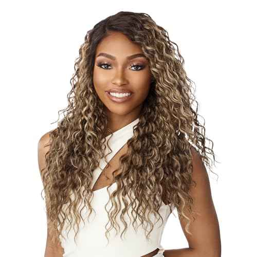 Sensationnel Butta Lace Precut Wigs - Unit 6 Glueless Extra Wide 5 Inch Deep Parting Synthetic Pre Tweezed Smaller Knot Hairline (TH2/27613)