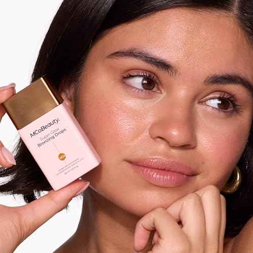 MCoBeauty - Super Glow Bronzing Drops - Effortless Face Tan with Shimmer Formula - Face Care, Bronze Drops - Contains Hyaluronic Acid, White Tea Extract, Cocoa Extract and More