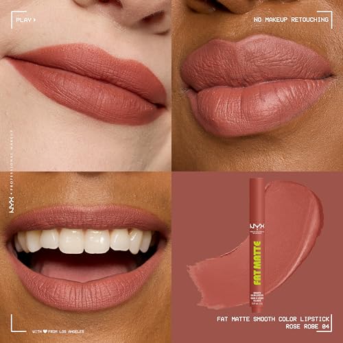 NYX Fat Matte Lipstick - Rose Robe (Rose Nude)