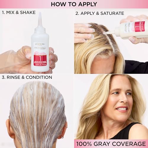 L'Oreal Paris Excellence Cr?me Permanent Hair Dye, Triple Care Hair Color with Pro-Keratine Complex for 100% Gray Hair Coverage, 5 Medium Brown, 1 Kit (Pack of 3)