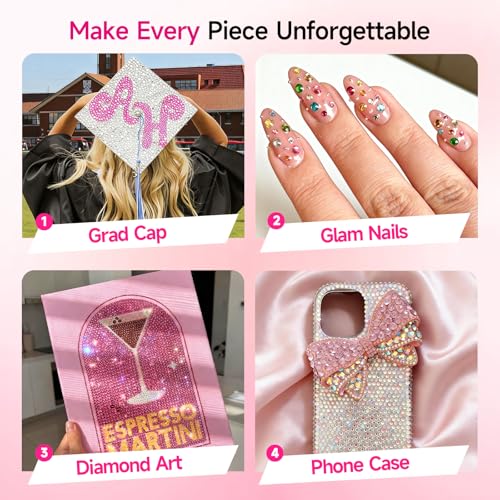 4mm Resin Rhinestones 40000Pcs Bedazzling Kit with Glue