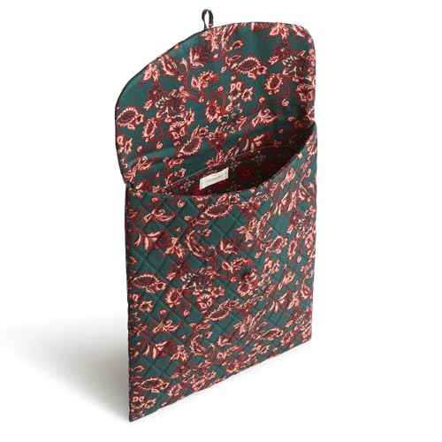 Vera Bradley Women's Premium Cotton Small Envelope Tech Sleeve, Victorian Vines, One Size