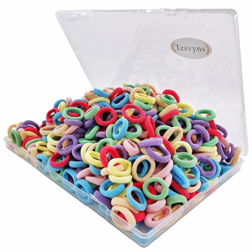 200 Pcs Soft Cotton Baby Hair Ties Set - Multicolor Ponytail Holders for Toddler & Kids