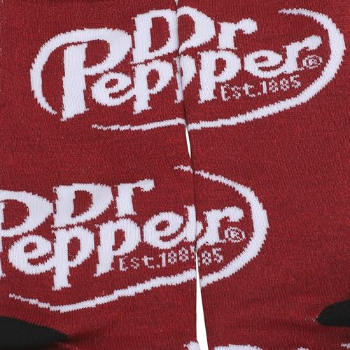 Dr Pepper Variety Logos Men's Crew Socks 5-Pack