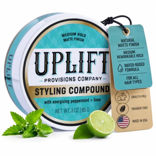 Hair Clay Pomade - Medium Hold Matte Finish, 3 oz