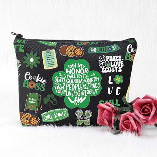 POFULL Girl Troop Leader Cosmetic Bag Adventure Lover Squad Gift