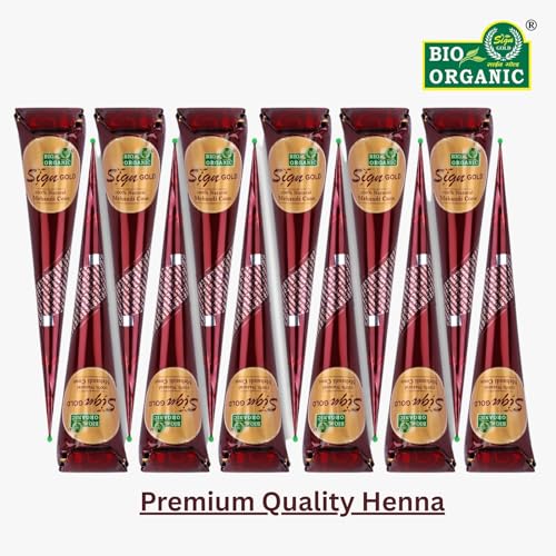 Sign GOLD 100% Natural Henna Hair Dye Cones - Reddish Brown