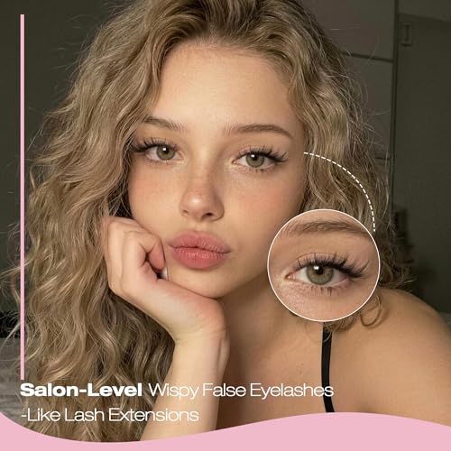 Cat Eye Fluffy Mink Lashes - Wispy Short Fake Eyelashes